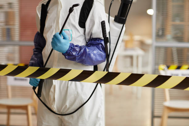 Professional Sewage Cleanup technician working in Allendale, NJ